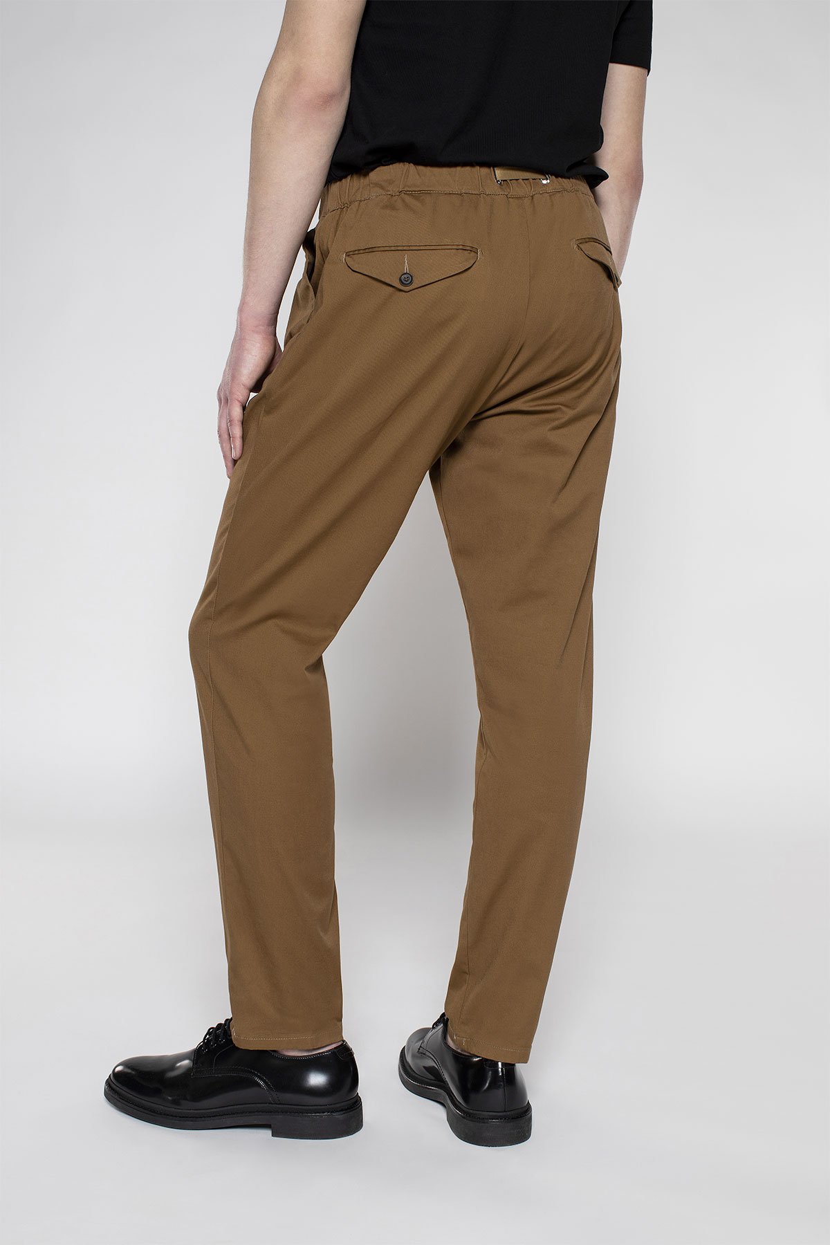 Khaki Pants with Pinces - White Sand